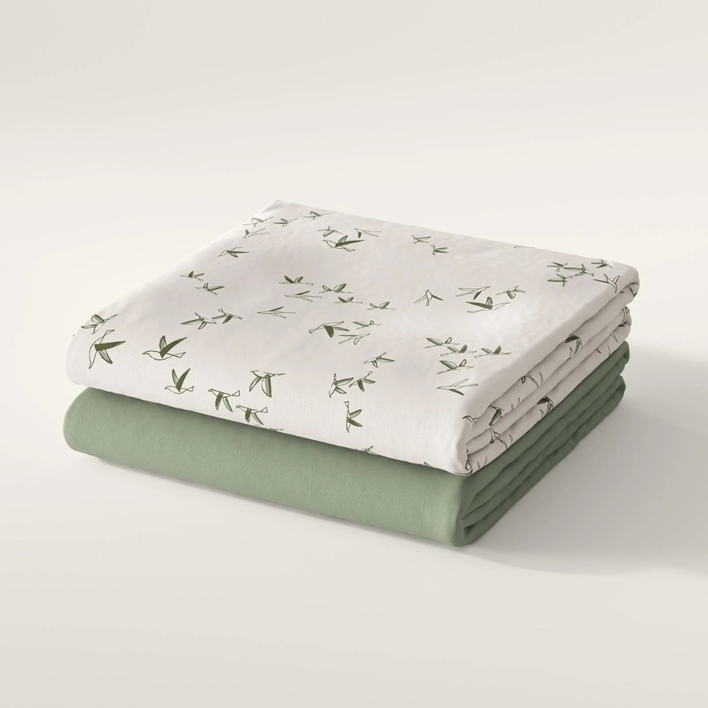 Nestig Mini Crib Flutter Sheet Set - set of 2